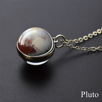 Cosmic Orb Necklace - Pluto -ShopMallUniverse