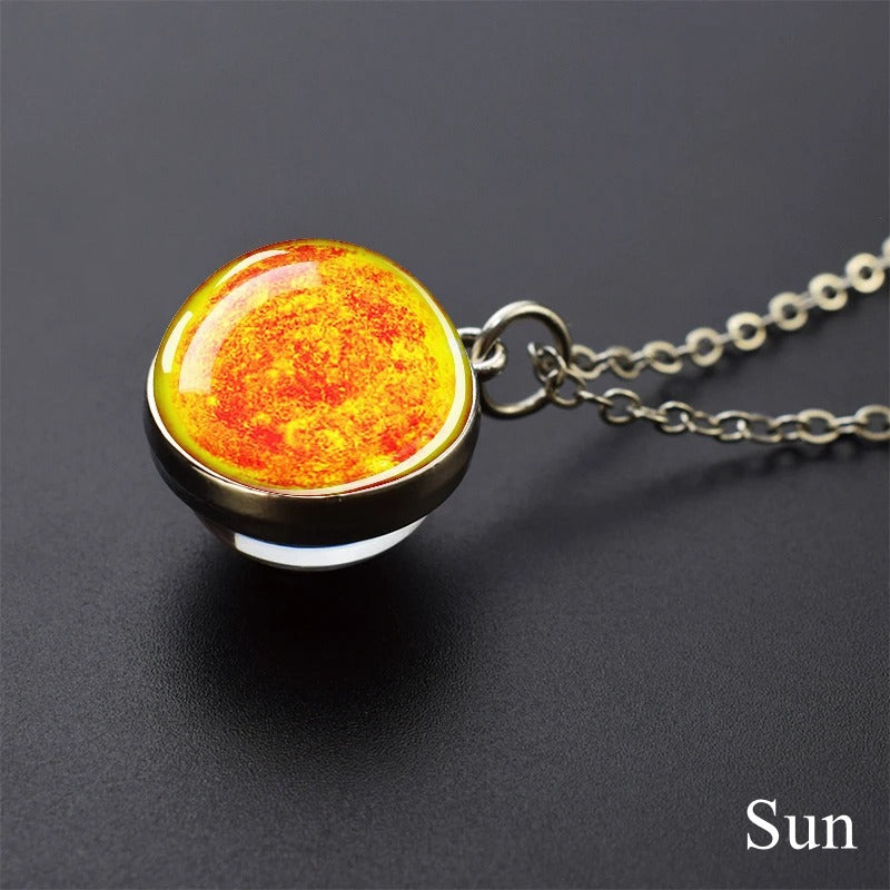 Cosmic Orb Necklace - Sun -ShopMallUniverse