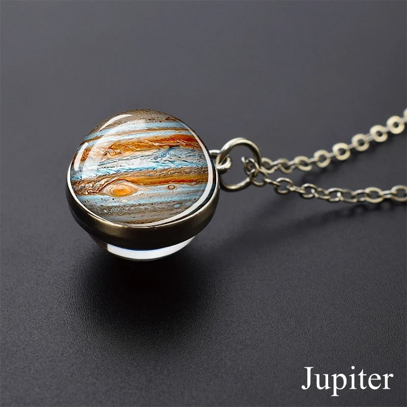 Cosmic Orb Necklace - Jupiter -ShopMallUniverse