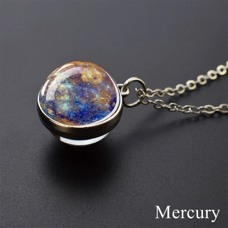 Cosmic Orb Necklace - Mercury -ShopMallUniverse