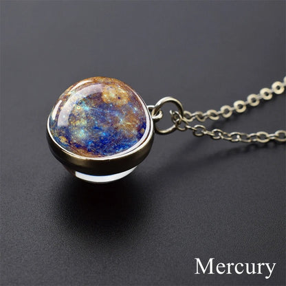 Cosmic Orb Necklace - Mercury -ShopMallUniverse